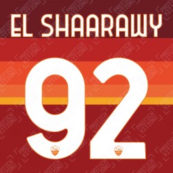 EL Shaarawy 92 (Official AS Roma 2020/21 Home Club Name and Numbering)